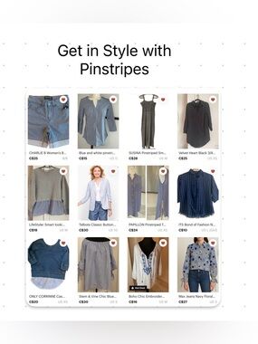 Checkout my Stylish Pinstriped Pieces in every season .